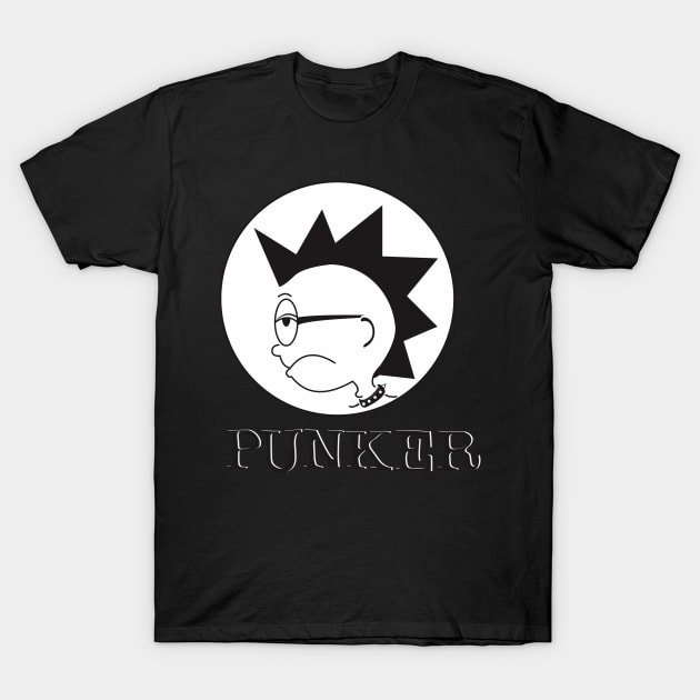 Funny Punker T-Shirt by radeckari25